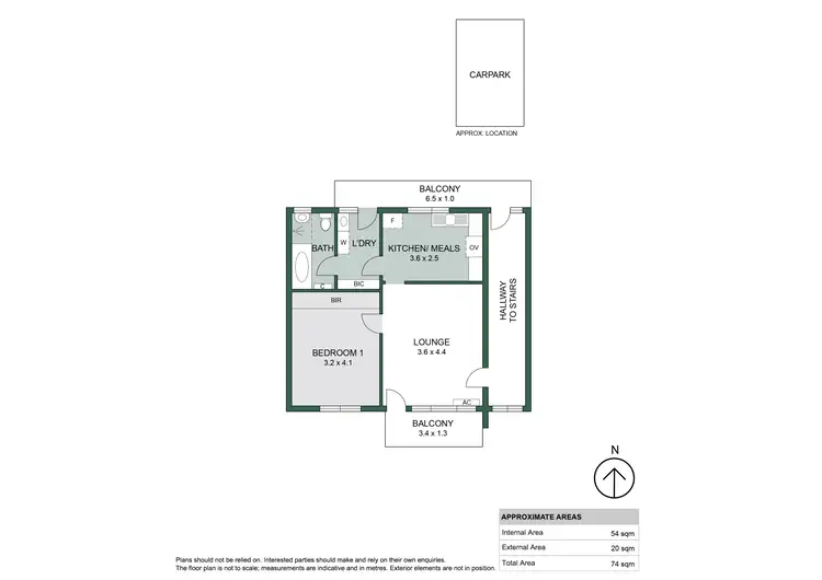 Floorplan of Homely unit listing, 12/2 Harrow Road, Somerton Park SA 5044