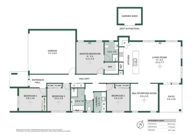 Floorplan of Homely house listing, 3 Olivine Circuit, Yarrabilba QLD 4207
