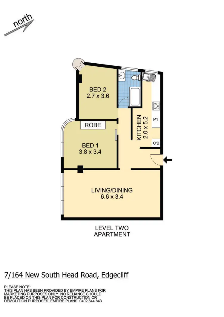Floorplan of Homely apartment listing, 7/164 New South Head Road, Edgecliff NSW 2027