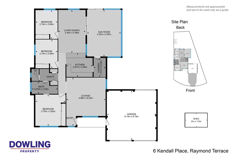Floorplan of Homely house listing, 6 Kendall Place, Raymond Terrace NSW 2324