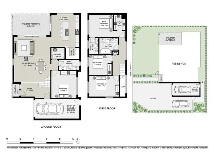 Floorplan of Homely semi-detached listing, 32D Corea Street, Sylvania NSW 2224
