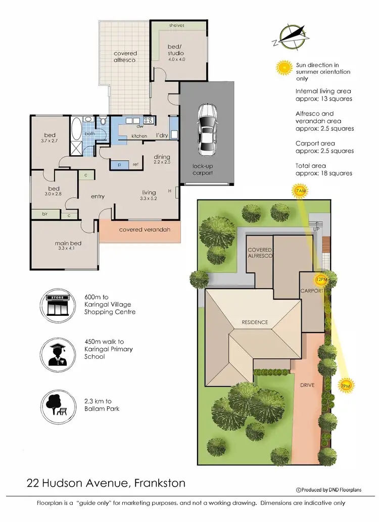 Floorplan of Homely house listing, 22 Hudson Avenue, Frankston VIC 3199