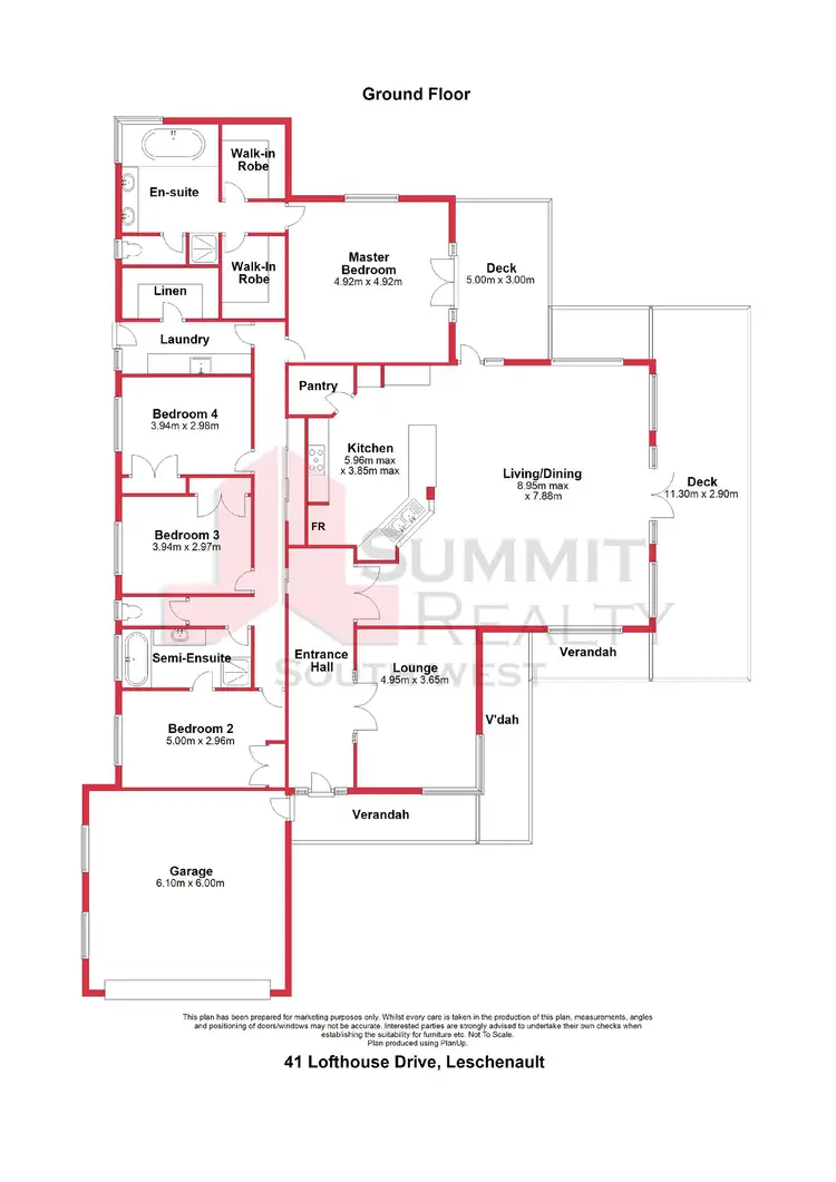 Floorplan of Homely house listing, 41 Lofthouse Drive, Leschenault WA 6233