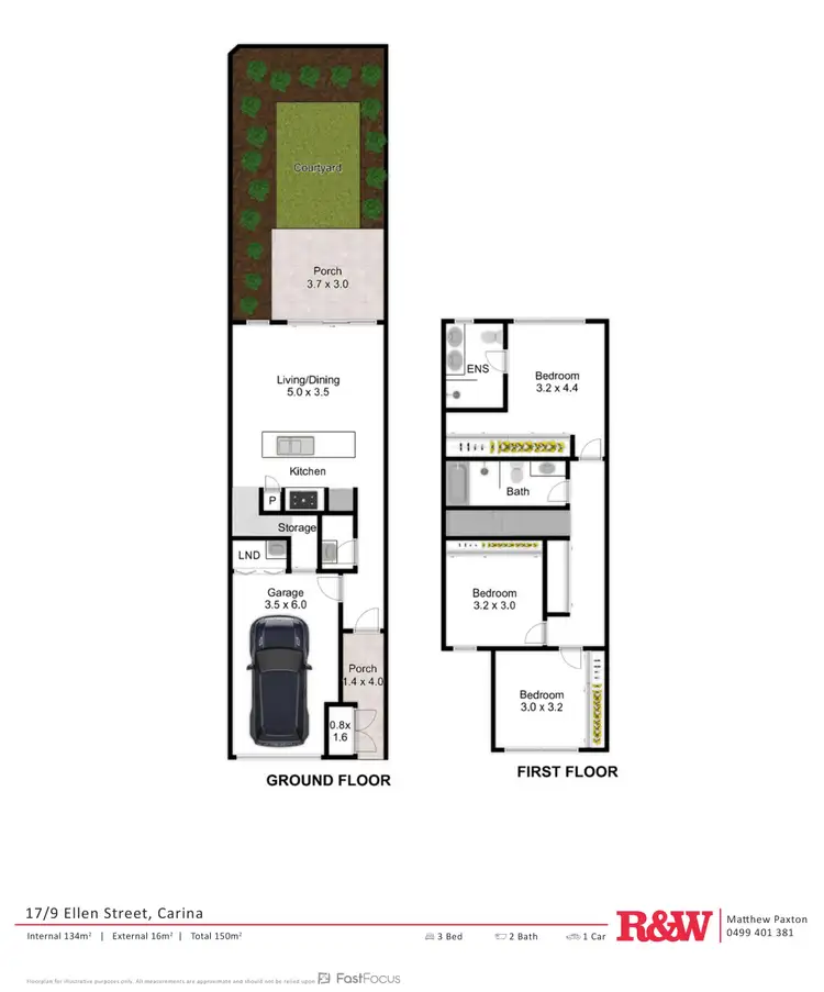 Floorplan of Homely townhouse listing, 17/9 Ellen Street, Carina QLD 4152