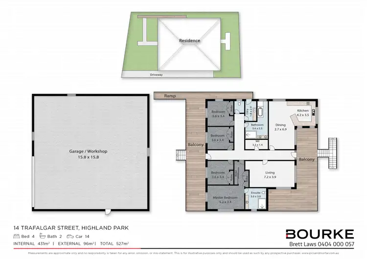 Floorplan of Homely house listing, 14 Trafalgar Street, Highland Park QLD 4211