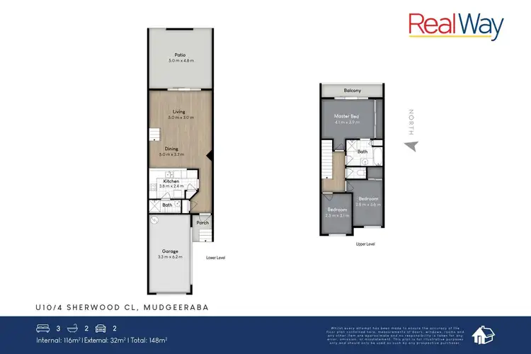 Floorplan of Homely townhouse listing, 10/4 Sherwood Close, Mudgeeraba QLD 4213
