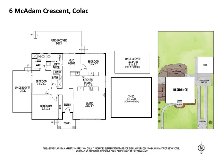 Floorplan of Homely house listing, 6 Mcadam Crescent, Colac VIC 3250