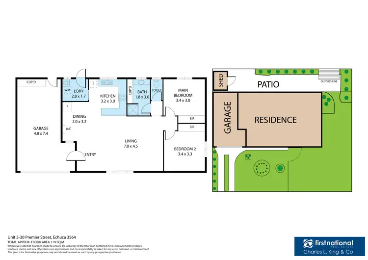 Floorplan of Homely unit listing, 3/30 Premier Street, Echuca VIC 3564