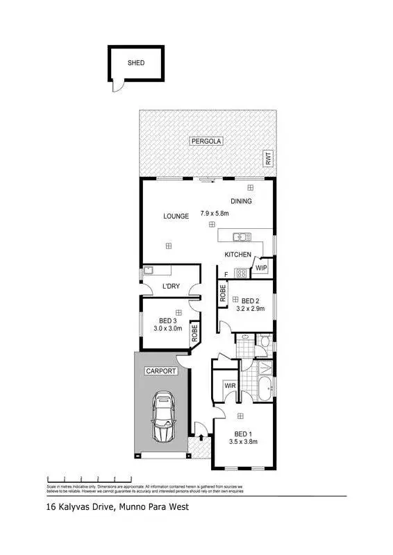 Floorplan of Homely house listing, 16 Kalyvas Drive, Munno Para West SA 5115