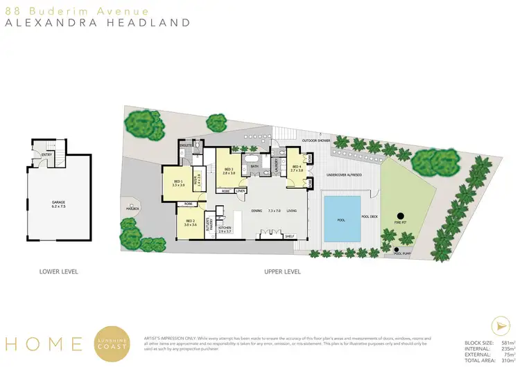 Floorplan of Homely house listing, 88 Buderim Avenue, Alexandra Headland QLD 4572