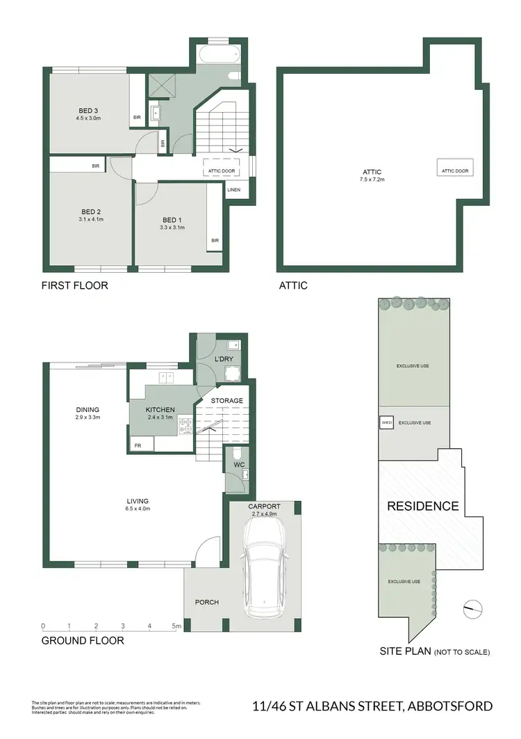 Floorplan of Homely townhouse listing, 11/46 St Albans Street, Abbotsford NSW 2046