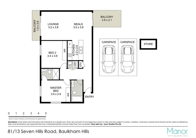 Floorplan of Homely apartment listing, 81/13 Seven Hills Road, Baulkham Hills NSW 2153