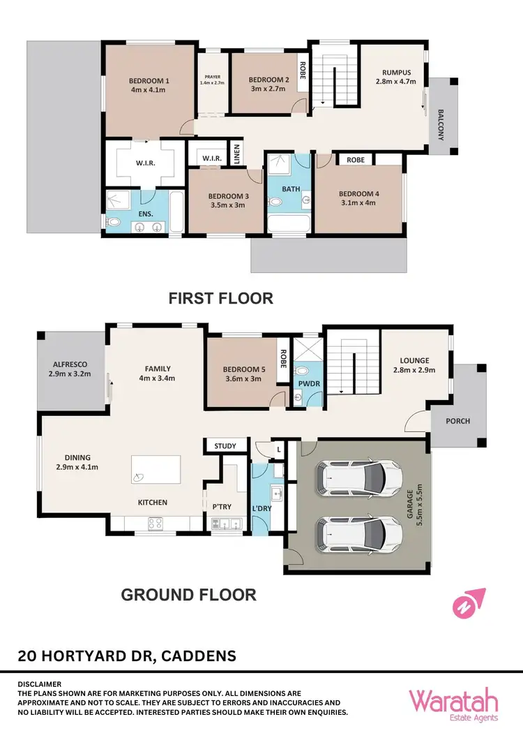 Floorplan of Homely house listing, 20 Hortyard Drive, Caddens NSW 2747