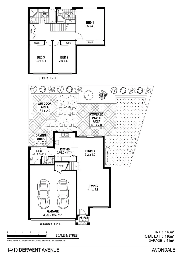 Floorplan of Homely townhouse listing, 14/10 Derwent Avenue, Avondale NSW 2530