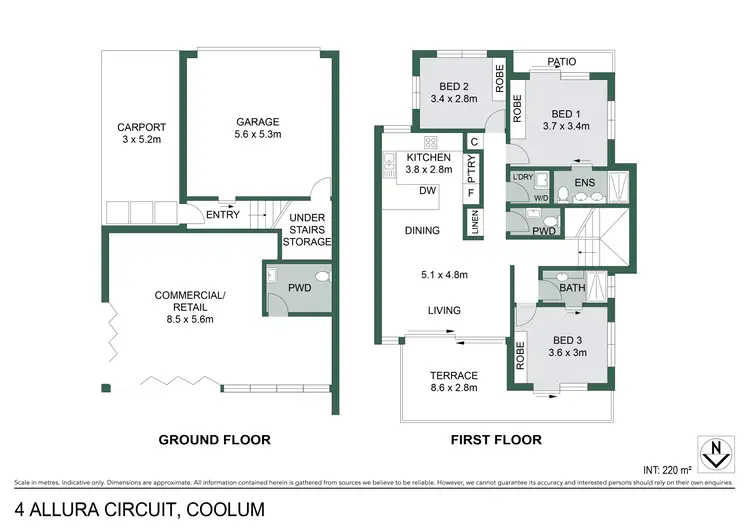 Floorplan of Homely townhouse listing, 4 Allura Circuit, Coolum Beach QLD 4573