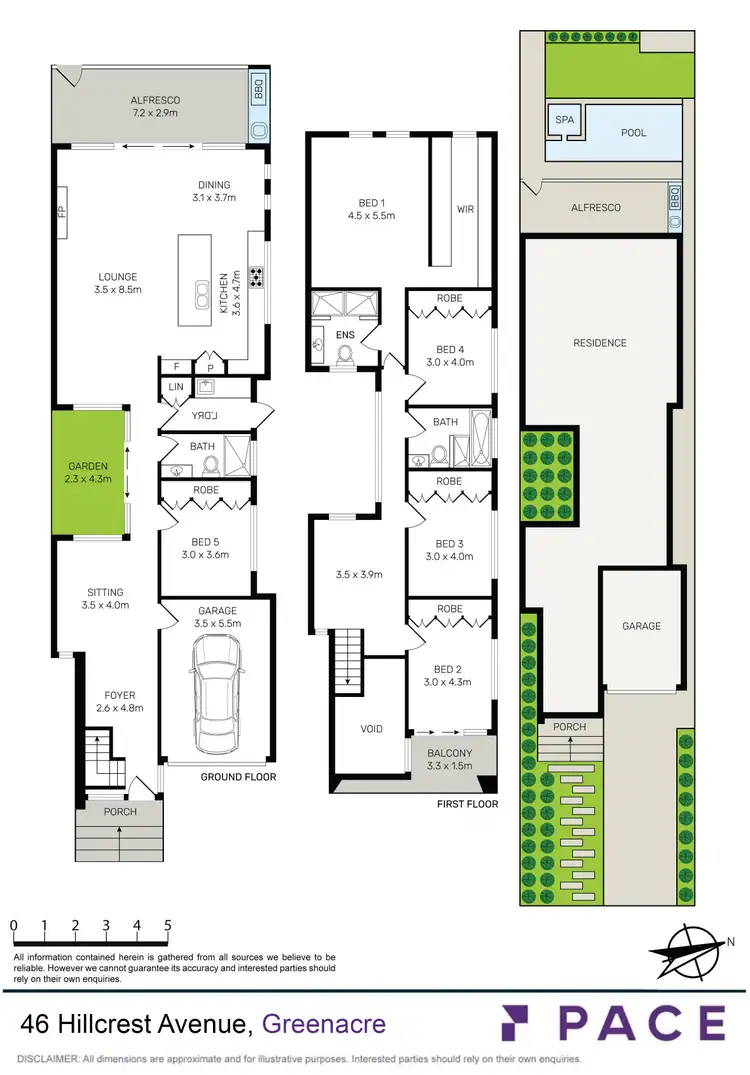 Floorplan of Homely house listing, 46A Hillcrest Avenue, Greenacre NSW 2190