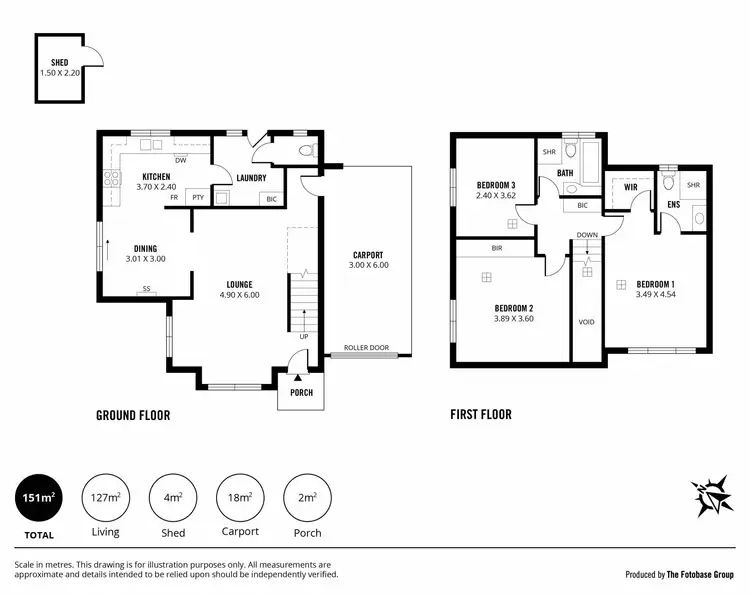 Floorplan of Homely townhouse listing, 1/82 Mortimer Street, Kurralta Park SA 5037
