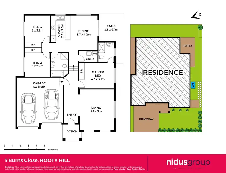 Floorplan of Homely house listing, 3 Burns Close, Rooty Hill NSW 2766