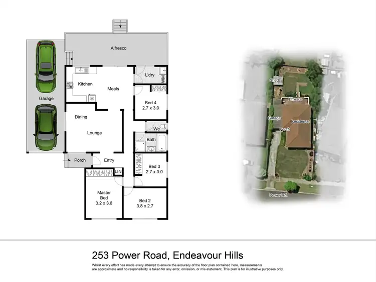 Floorplan of Homely house listing, 253 Power Road, Endeavour Hills VIC 3802