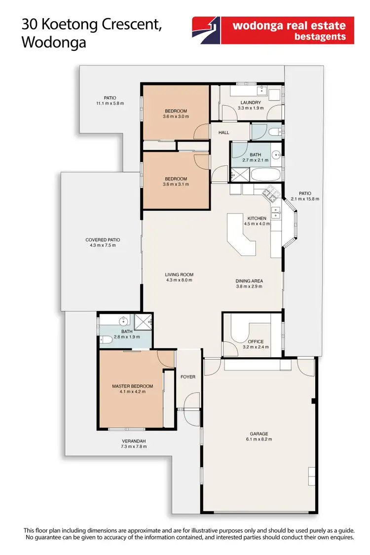 Floorplan of Homely house listing, 30 Koetong Crescent, West Wodonga VIC 3690