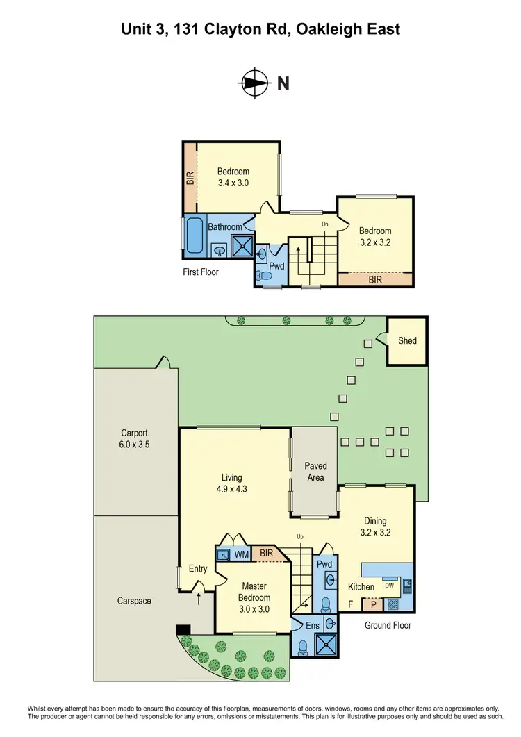 Floorplan of Homely townhouse listing, 3/131 Clayton Road, Oakleigh East VIC 3166