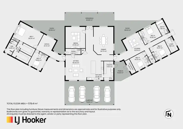 Floorplan of Homely house listing, 21 Windoona Drive, Inverell NSW 2360
