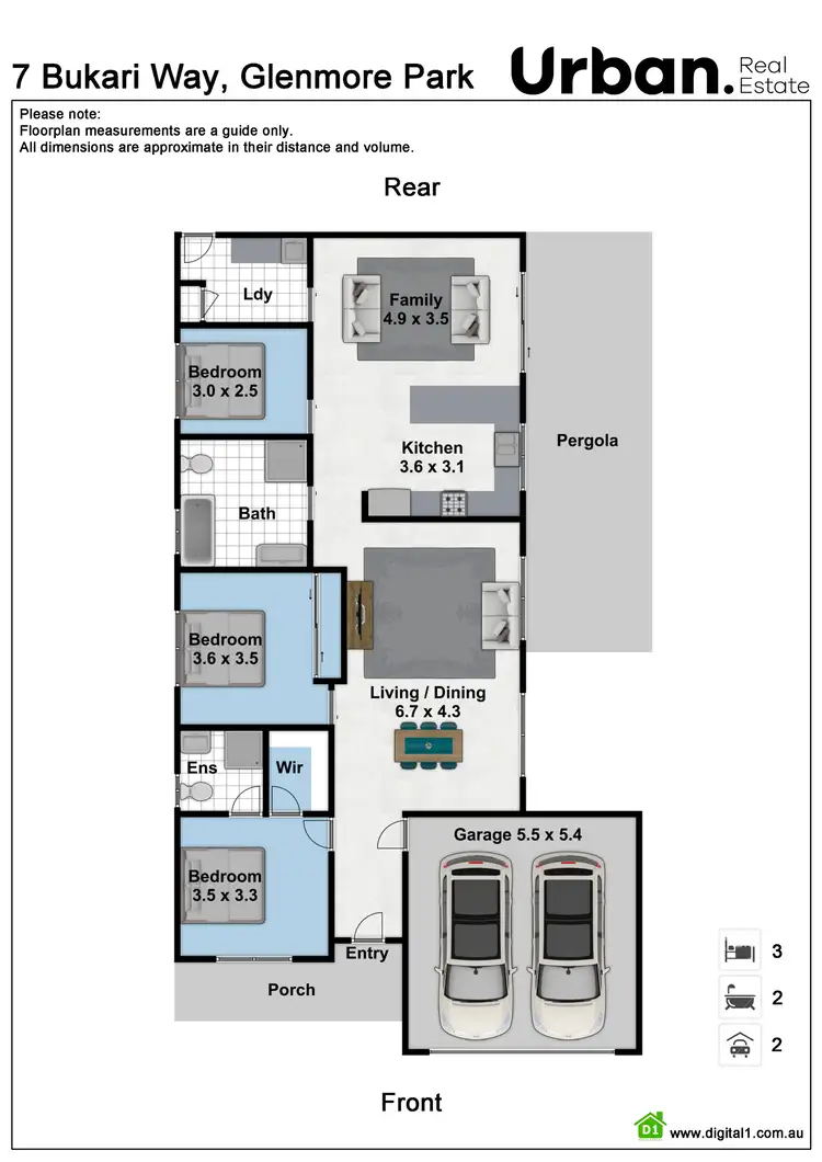 Floorplan of Homely house listing, 7 Bukari Way, Glenmore Park NSW 2745