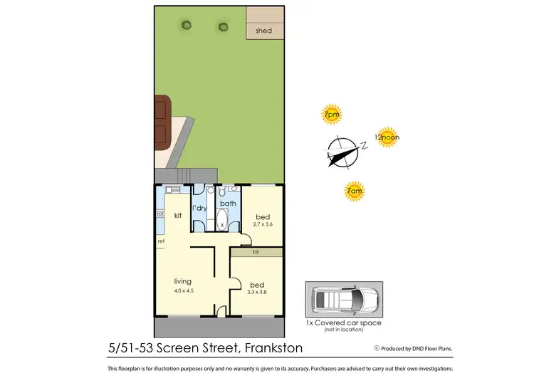 Floorplan of Homely unit listing, 5/51-53 Screen Street, Frankston VIC 3199