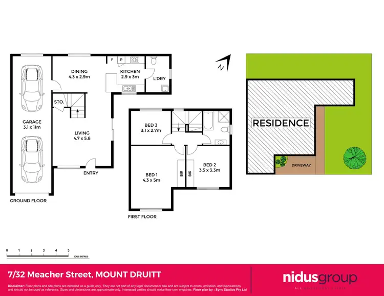 Floorplan of Homely townhouse listing, 7/32 Meacher Street, Mount Druitt NSW 2770