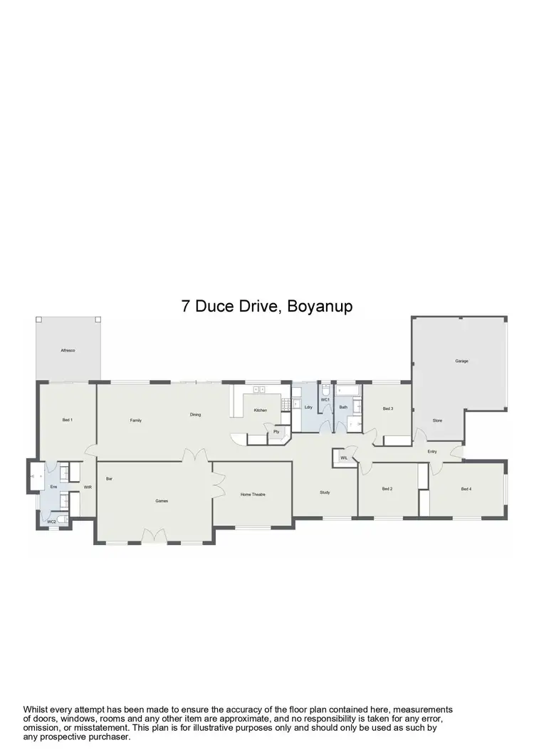 Floorplan of Homely house listing, 7 Duce Drive, Boyanup WA 6237