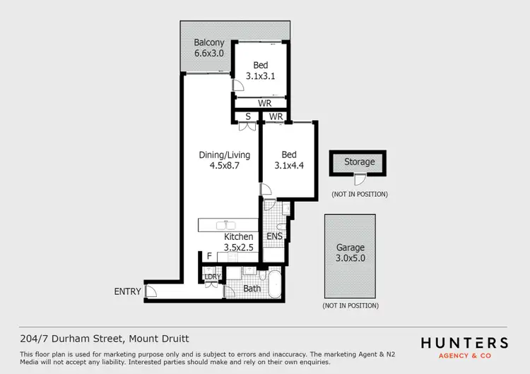 Floorplan of Homely unit listing, 204/7-9 Durham Street, Mount Druitt NSW 2770