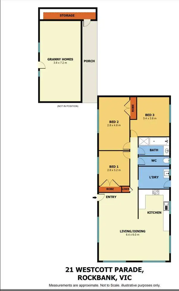 Floorplan of Homely house listing, 21 Westcott Parade, Rockbank VIC 3335