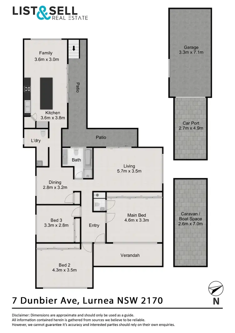 Floorplan of Homely house listing, 7 Dunbier Avenue, Lurnea NSW 2170