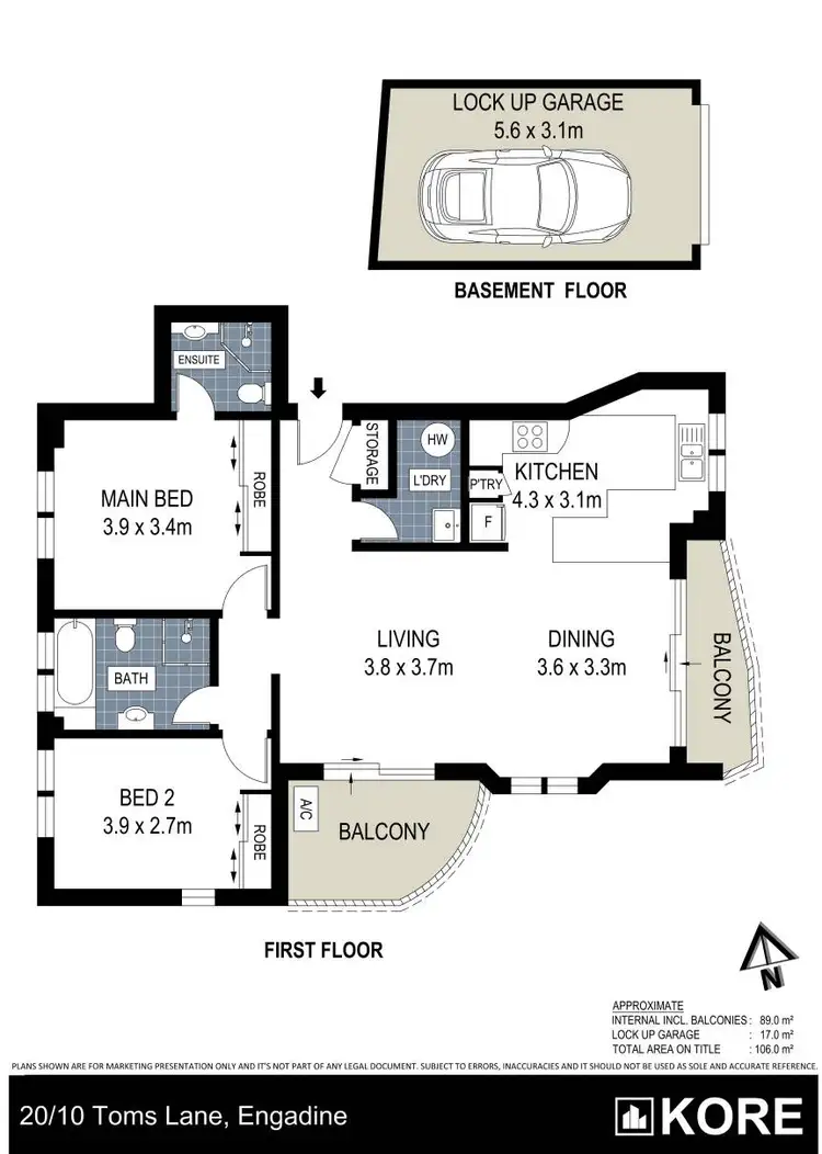 Floorplan of Homely apartment listing, 20/10 Toms Lane, Engadine NSW 2233