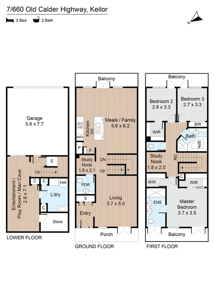Floorplan of Homely house listing, 7/660 Old Calder Highway, Keilor VIC 3036
