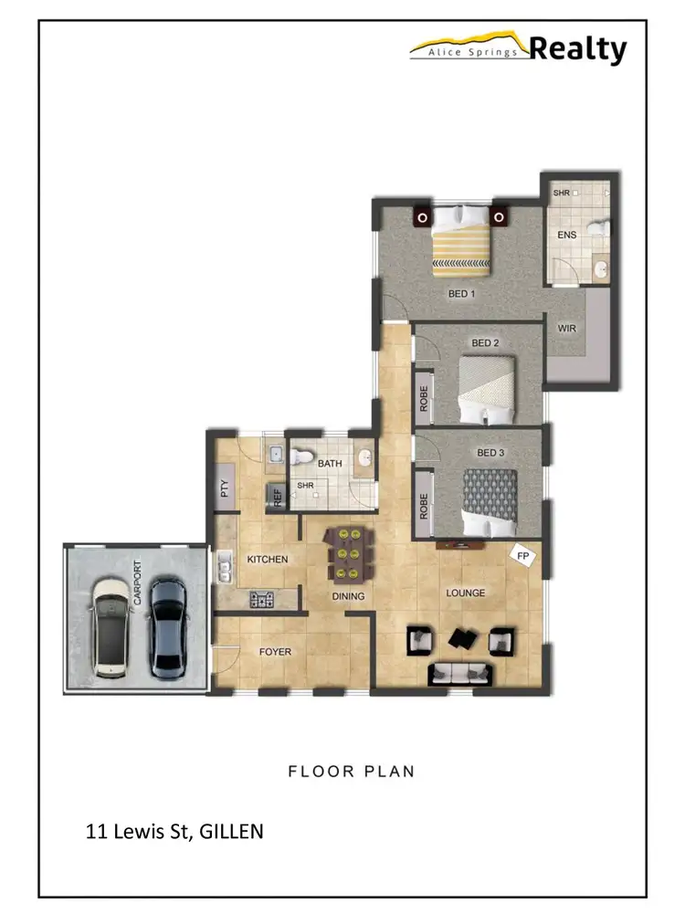 Floorplan of Homely house listing, 11 Lewis Street, Gillen NT 870