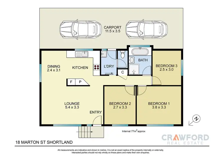 Floorplan of Homely house listing, 18 Marton Street, Shortland NSW 2307