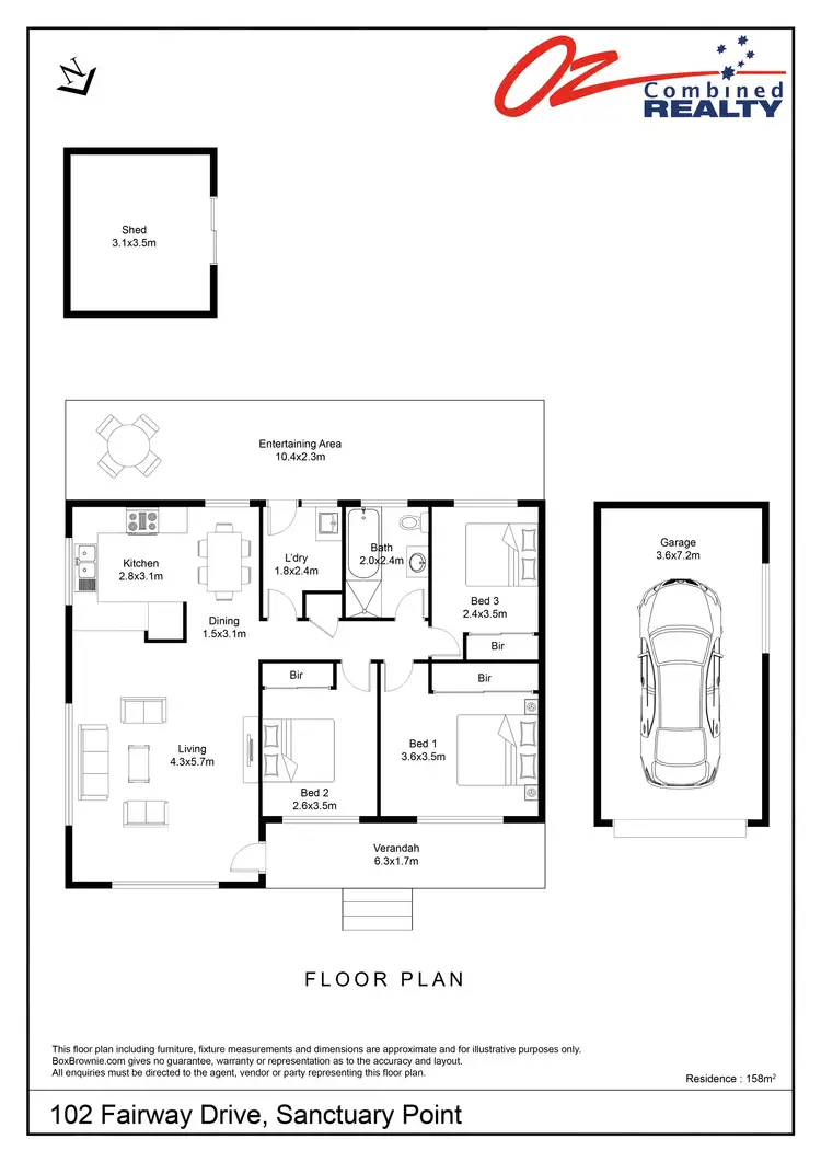 Floorplan of Homely house listing, 102 Fairway Drive, Sanctuary Point NSW 2540