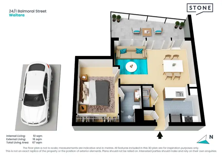 Floorplan of Homely apartment listing, 24/1 Balmoral Street, Waitara NSW 2077