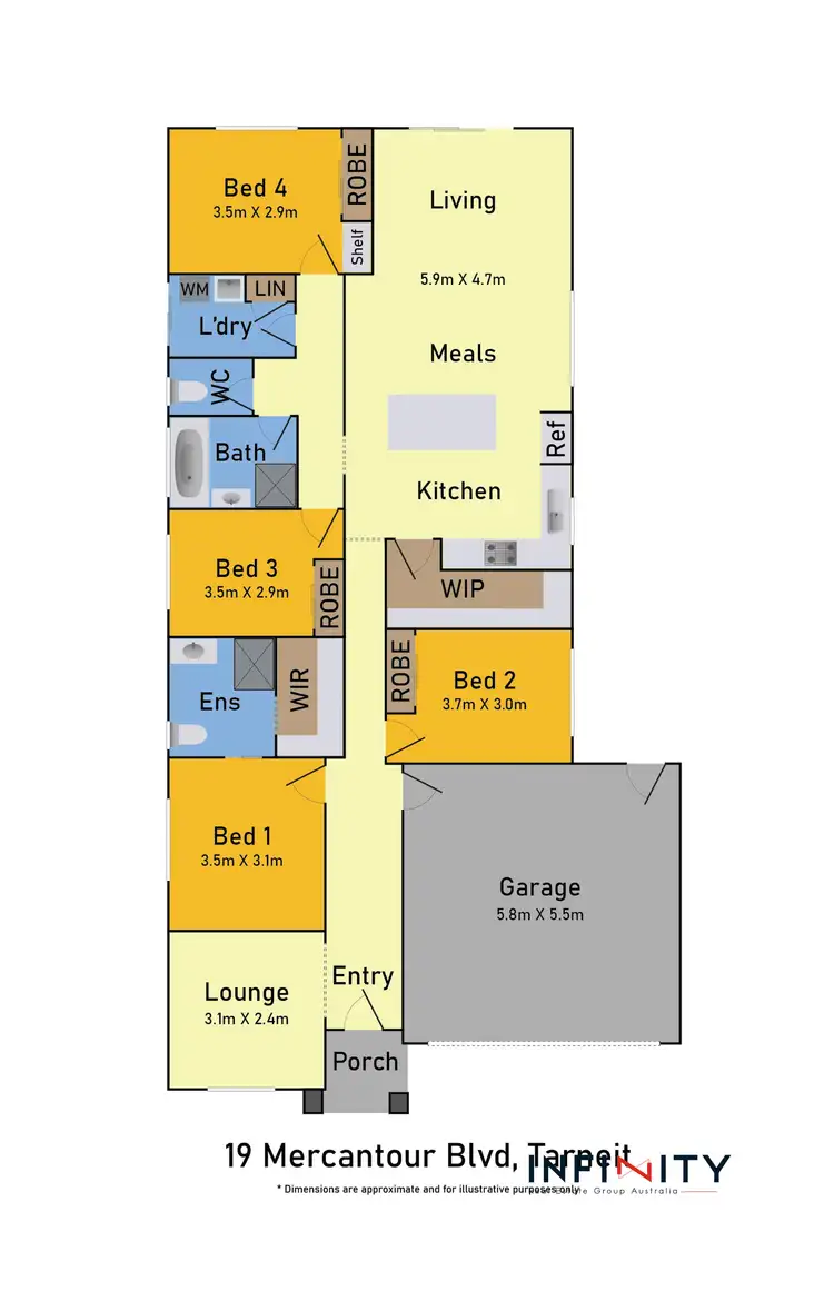 Floorplan of Homely house listing, 19 Mercantour Boulevard, Tarneit VIC 3029