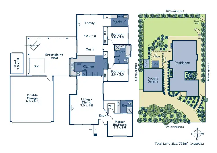 Floorplan of Homely house listing, 28 Haideh Place, Wantirna South VIC 3152