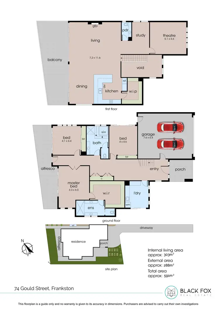 Floorplan of Homely house listing, 74 Gould Street, Frankston VIC 3199