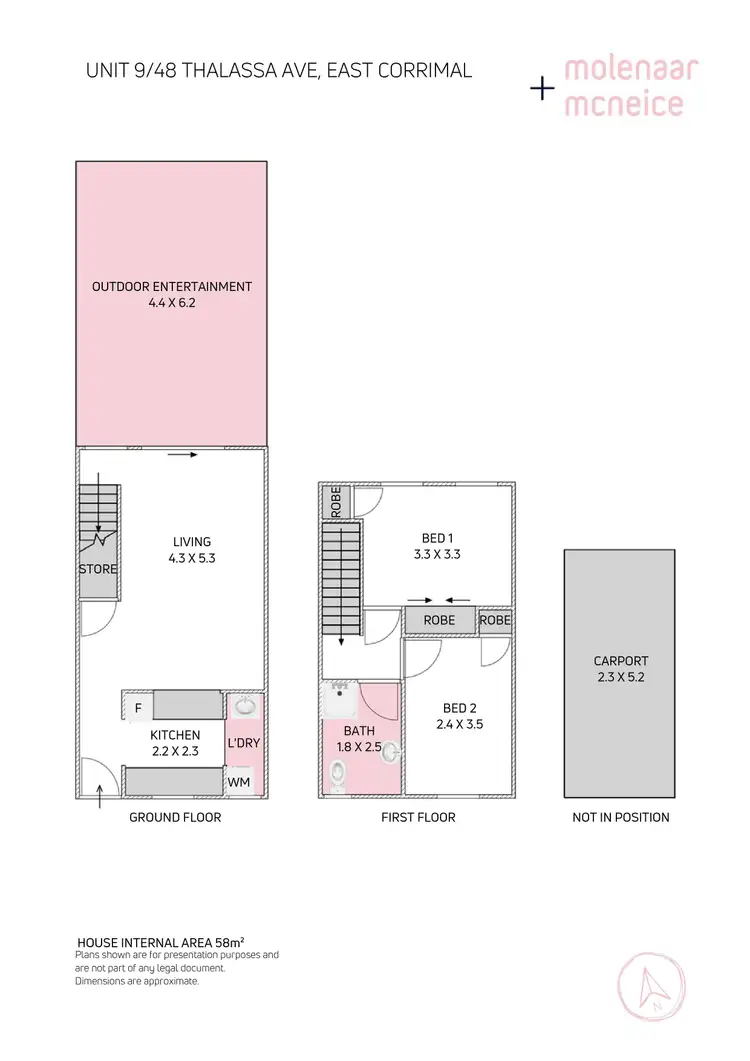 Floorplan of Homely townhouse listing, 9/48 Thalassa Avenue, East Corrimal NSW 2518