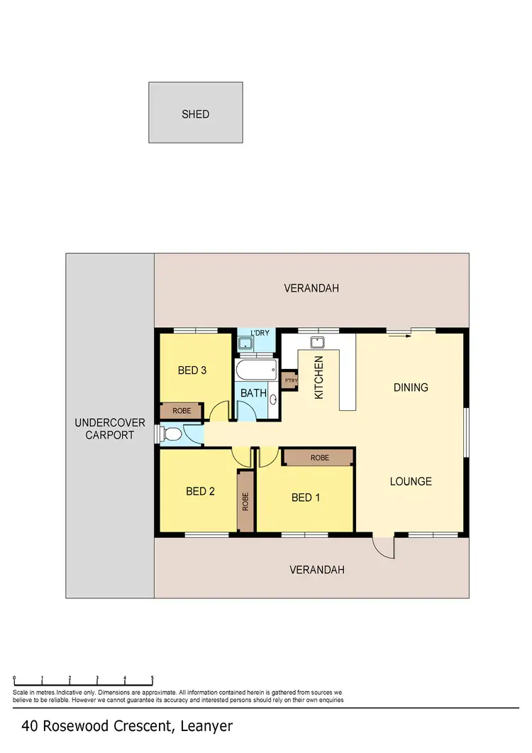 Floorplan of Homely house listing, 40 Rosewood Crescent, Leanyer NT 812