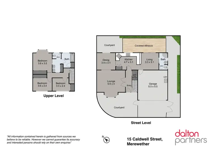Floorplan of Homely townhouse listing, 15 Caldwell Street, Merewether NSW 2291