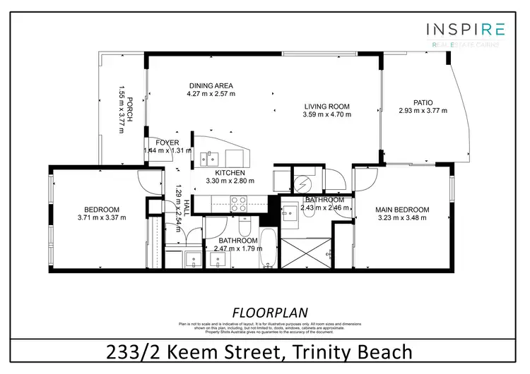 Floorplan of Homely unit listing, 233/2 Keem Street, Trinity Beach QLD 4879