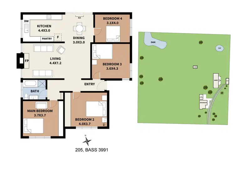 Floorplan of Homely rural property listing, 205 Bass Road, Bass VIC 3991