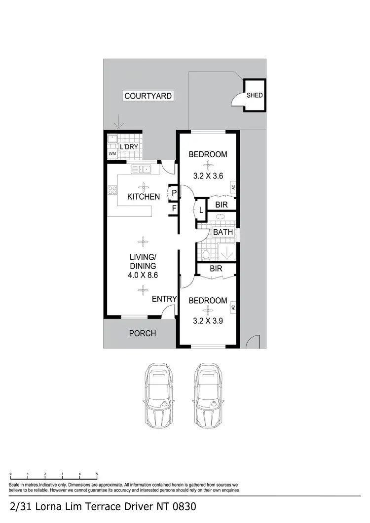 Floorplan of Homely unit listing, 2/31 Lorna Lim Terrace, Driver NT 830