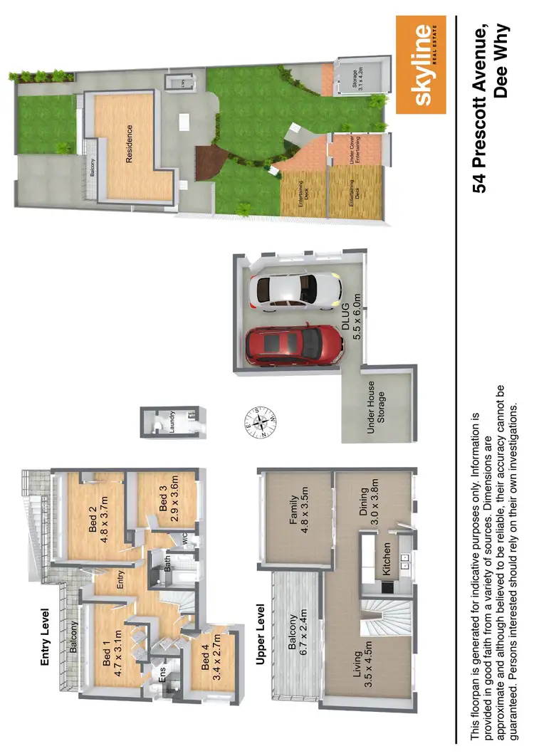 Floorplan of Homely house listing, 54 Prescott Avenue, Dee Why NSW 2099