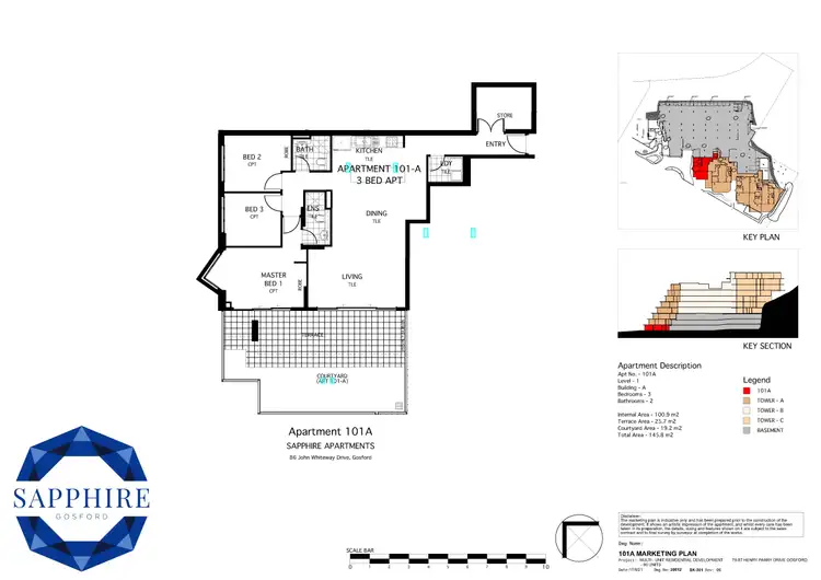 Floorplan of Homely apartment listing, Level 1/101A/79 Henry Parry Drive, Gosford NSW 2250